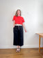 Gap "Mid Rise Double Waist Pants in Black/White" (Size L)