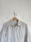 Madewell Checkered Button Down in Cream/Blue/Brown (Size S/M)