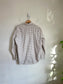 Madewell Checkered Button Down in Cream/Blue/Brown (Size S/M)