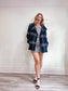 CINZIA ROCCA due Wool & Cashmere Coat in Charcoal Plaid (Size 12)