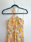 Anthropologie En Saison "Kasey Halter Dress in Yellow Floral" (Size M)