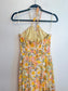 Anthropologie En Saison "Kasey Halter Dress in Yellow Floral" (Size M)