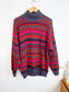 Vintage Alpaca Wool Knit Turtleneck Sweater (Size L)