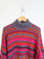 Vintage Alpaca Wool Knit Turtleneck Sweater (Size L)