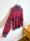 Vintage Alpaca Wool Knit Turtleneck Sweater (Size L)