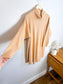 Vintage Cashmere Sweater Dress in Sandy Beige (Size M/L)