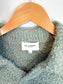 Sezane OCTOBRE Editions Fuzzy Collared Knit in Sea Green (Size L)