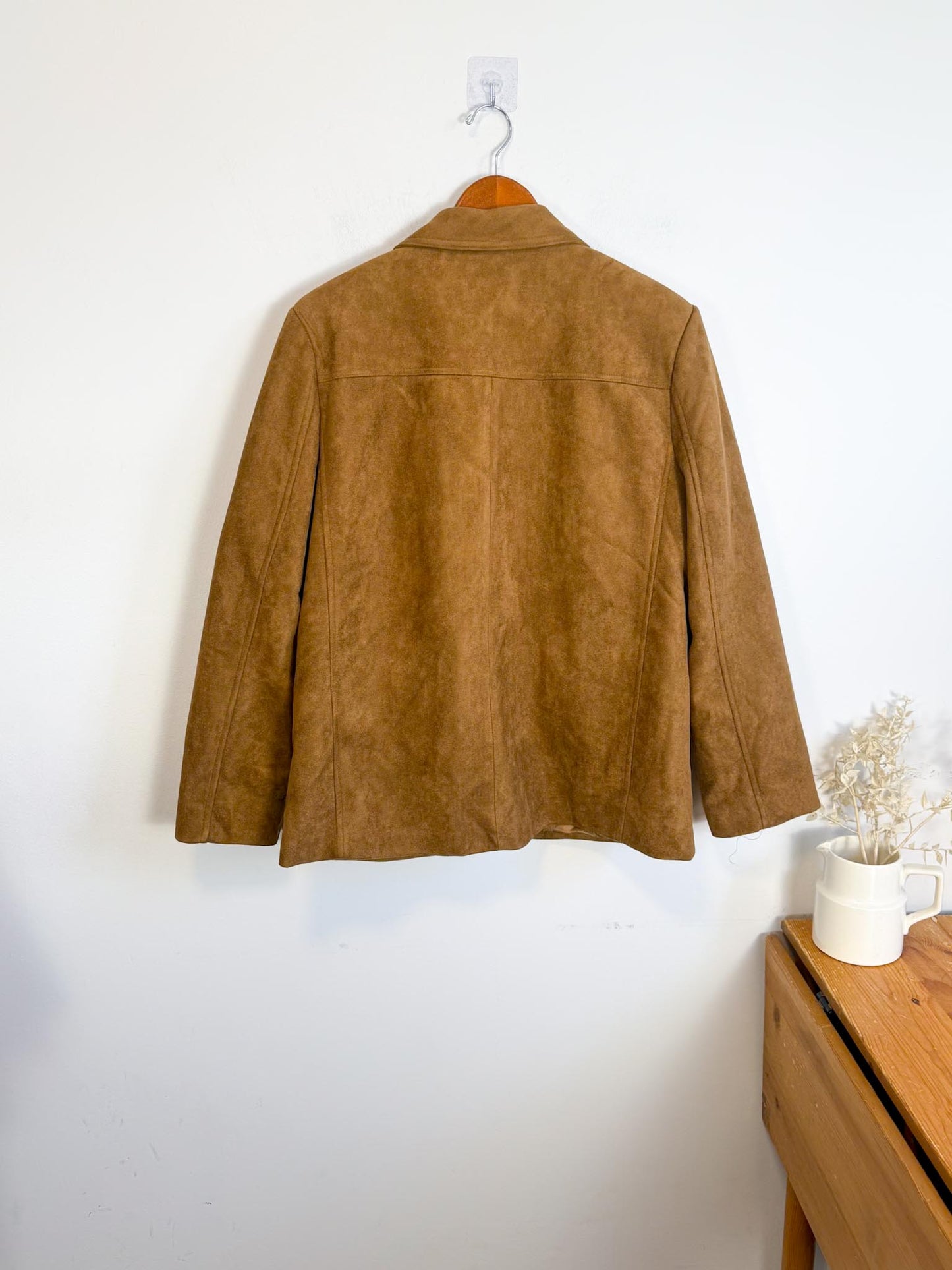 Oak + Fort Vegan Suede Jacket in Camel NWT (Size M-L)