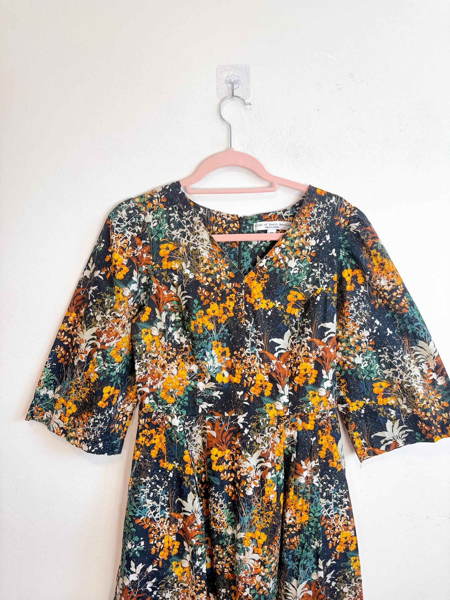 Birds of North America "Chestnut Bunting Dress - Everlasting" (Size M)