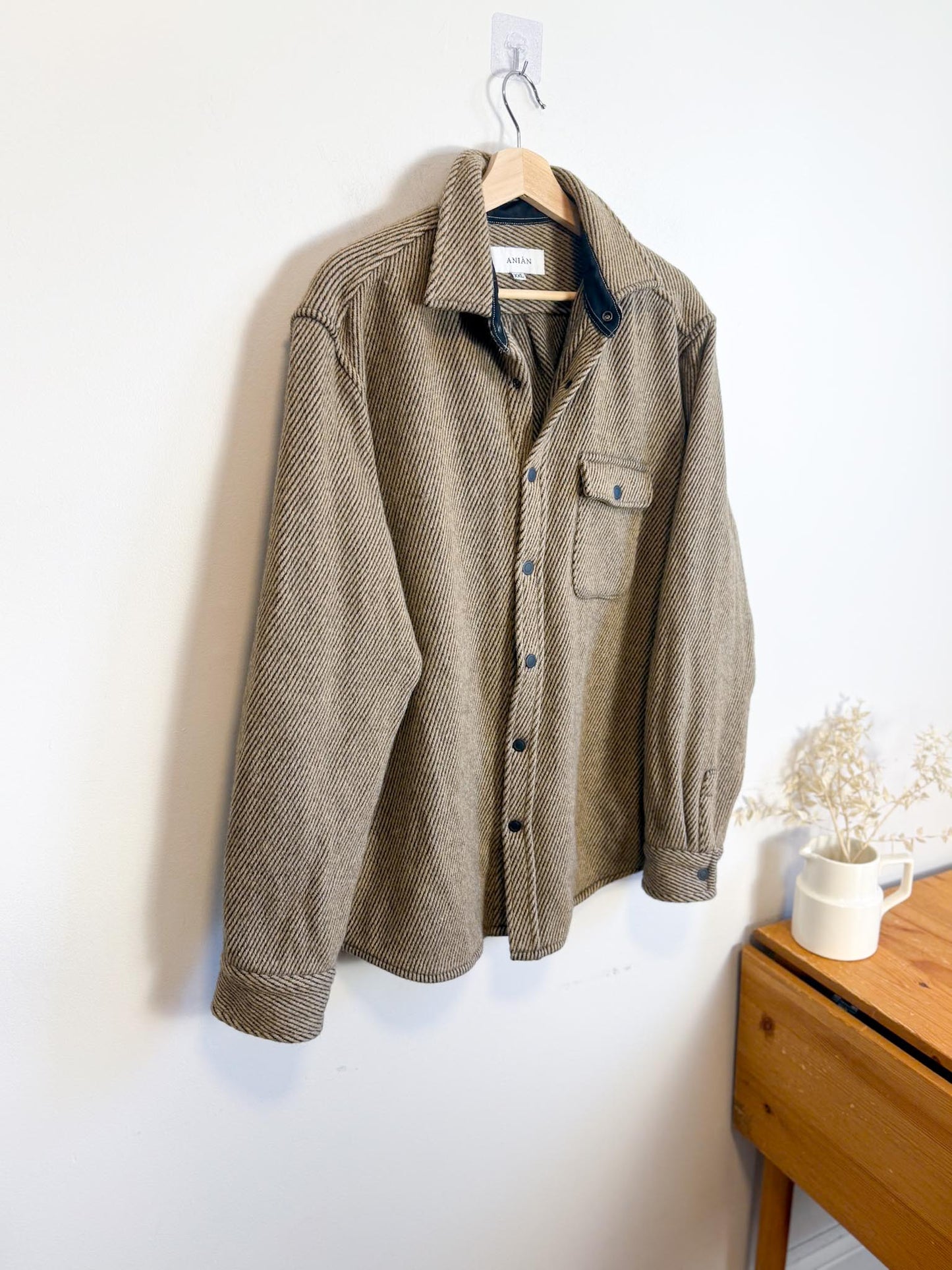 ANIAN Canadian Brand Slow Fashion Wool Shacket (Size XXL)