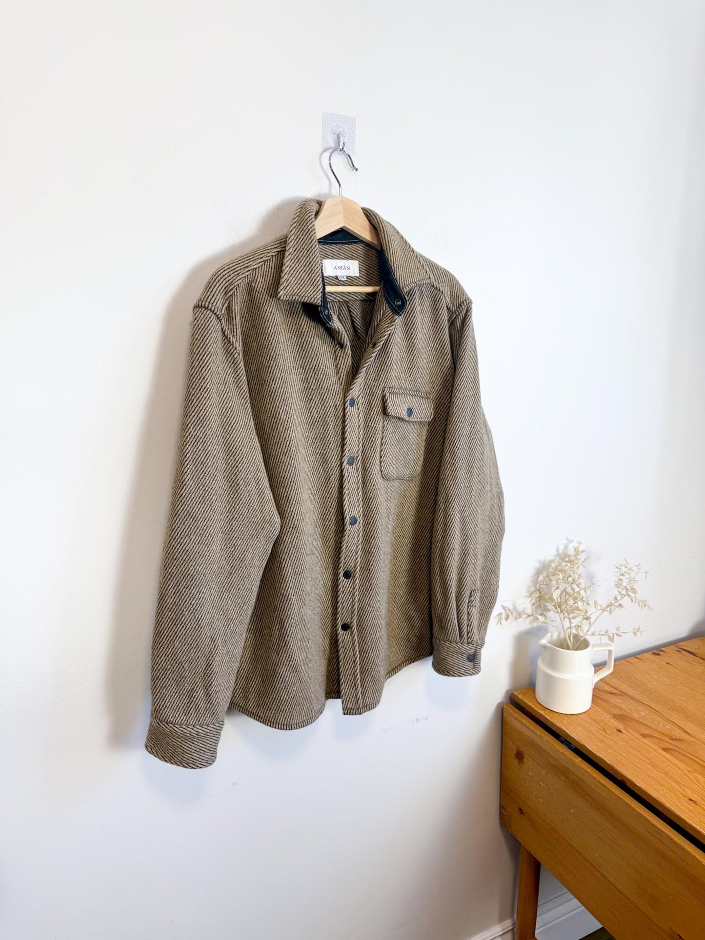 ANIAN Canadian Brand Slow Fashion Wool Shacket (Size XXL)