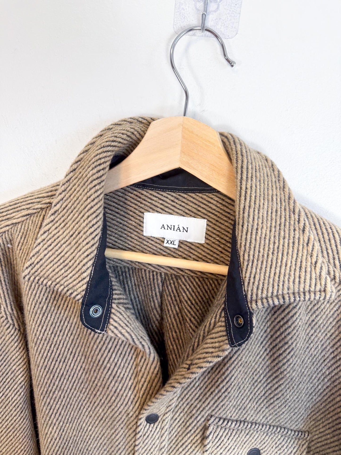 ANIAN Canadian Brand Slow Fashion Wool Shacket (Size XXL)