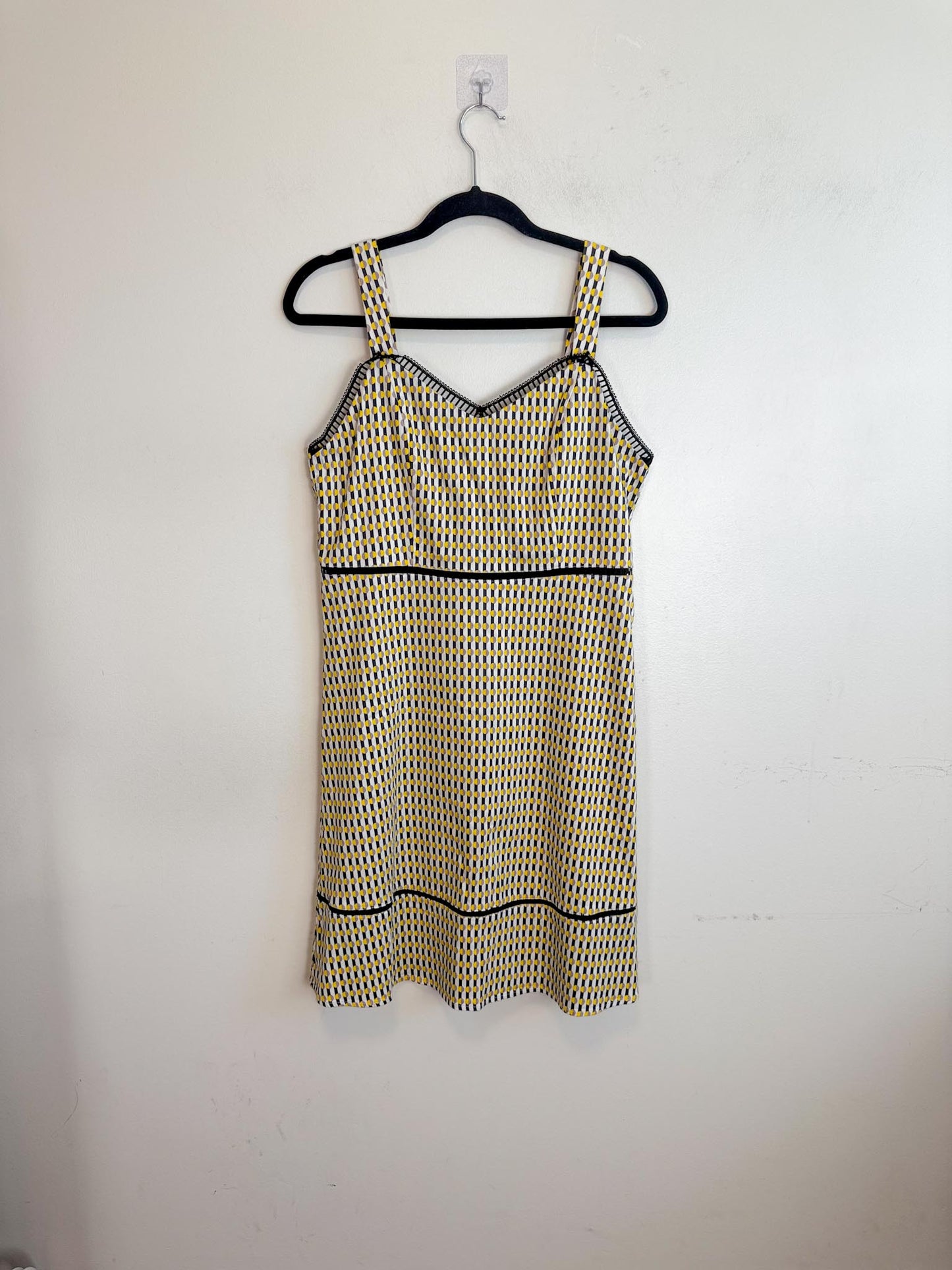 Gabby Isabella Dress in Yellow/Black Print (Size S)