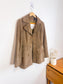 Vintage DKNY Suede Leather Jacket in Hazelnut (Size S)