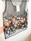 Sheer Floral Embroidered Top in Black NWT (Size M/L)