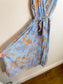 M Made in Italy Pleated Midi Dress in Blue (Size M)