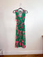 Blue Vanilla Dress in Green/Pink Floral (Size S/M)