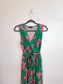 Blue Vanilla Dress in Green/Pink Floral (Size S/M)