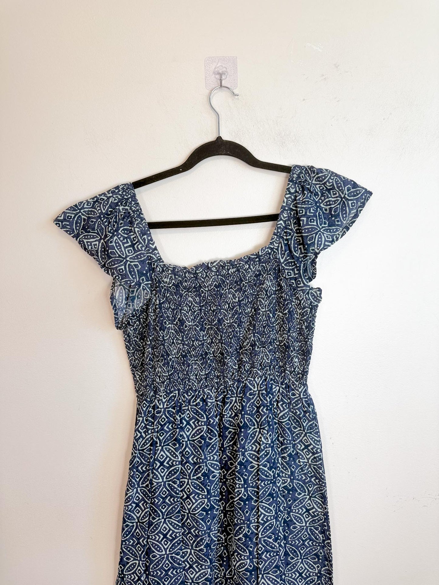 Melissa Nepton Cotton Maxi Dress in Navy (Size M)