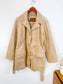 Vintage Emporio Collection by E.A. Faux Suede Wrap Jacket in Beige (Size M)