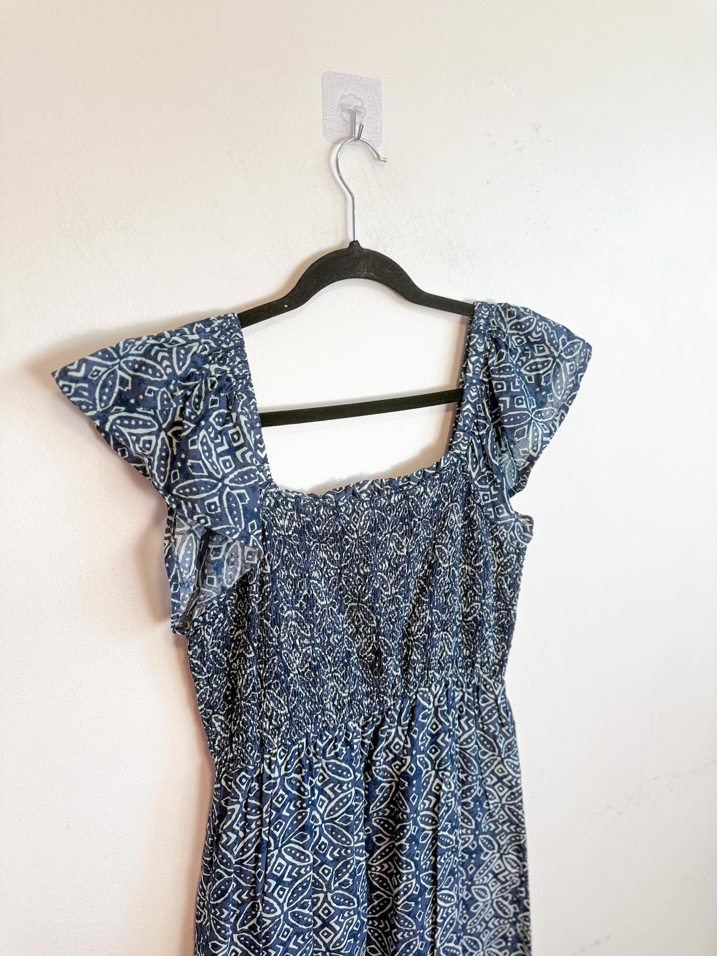 Melissa Nepton Cotton Maxi Dress in Navy (Size M)