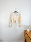 Abercrombie & Fitch Linen Cropped Floral Top with Front Tie NWT (Size XL)