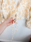 Abercrombie & Fitch Linen Cropped Floral Top with Front Tie NWT (Size XL)