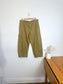 by Anthropologie Cropped Cargo Pants in Khaki Green (Size 14P)