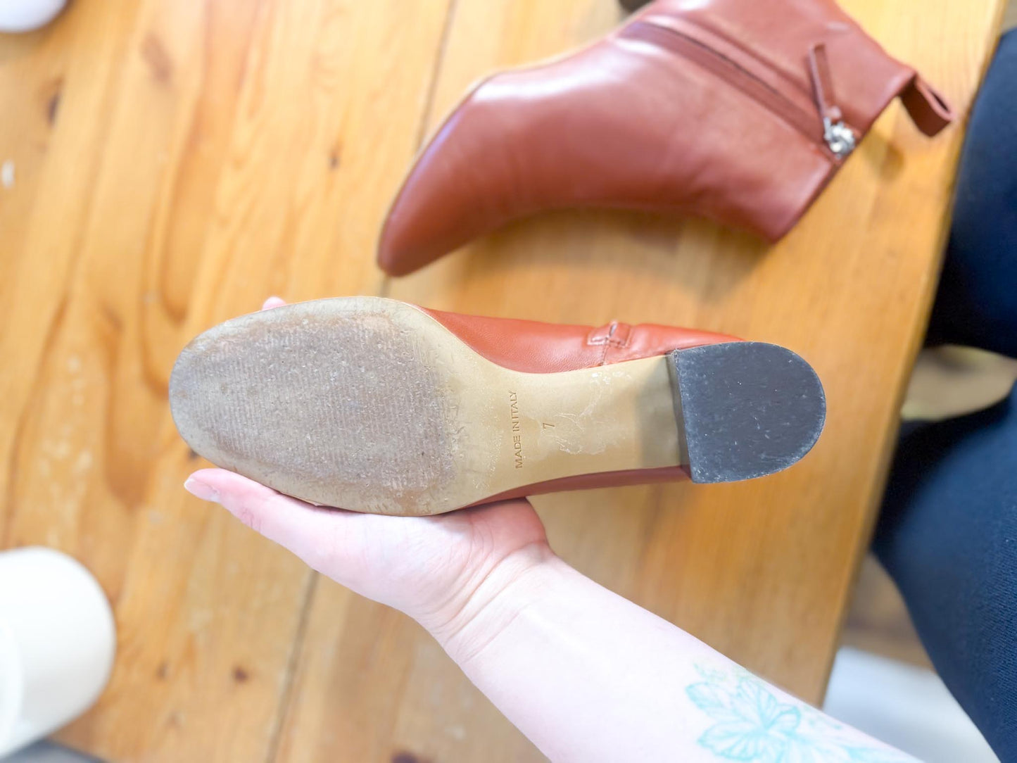 Everlane "The Day Boot in Brick Red" (Size 7)