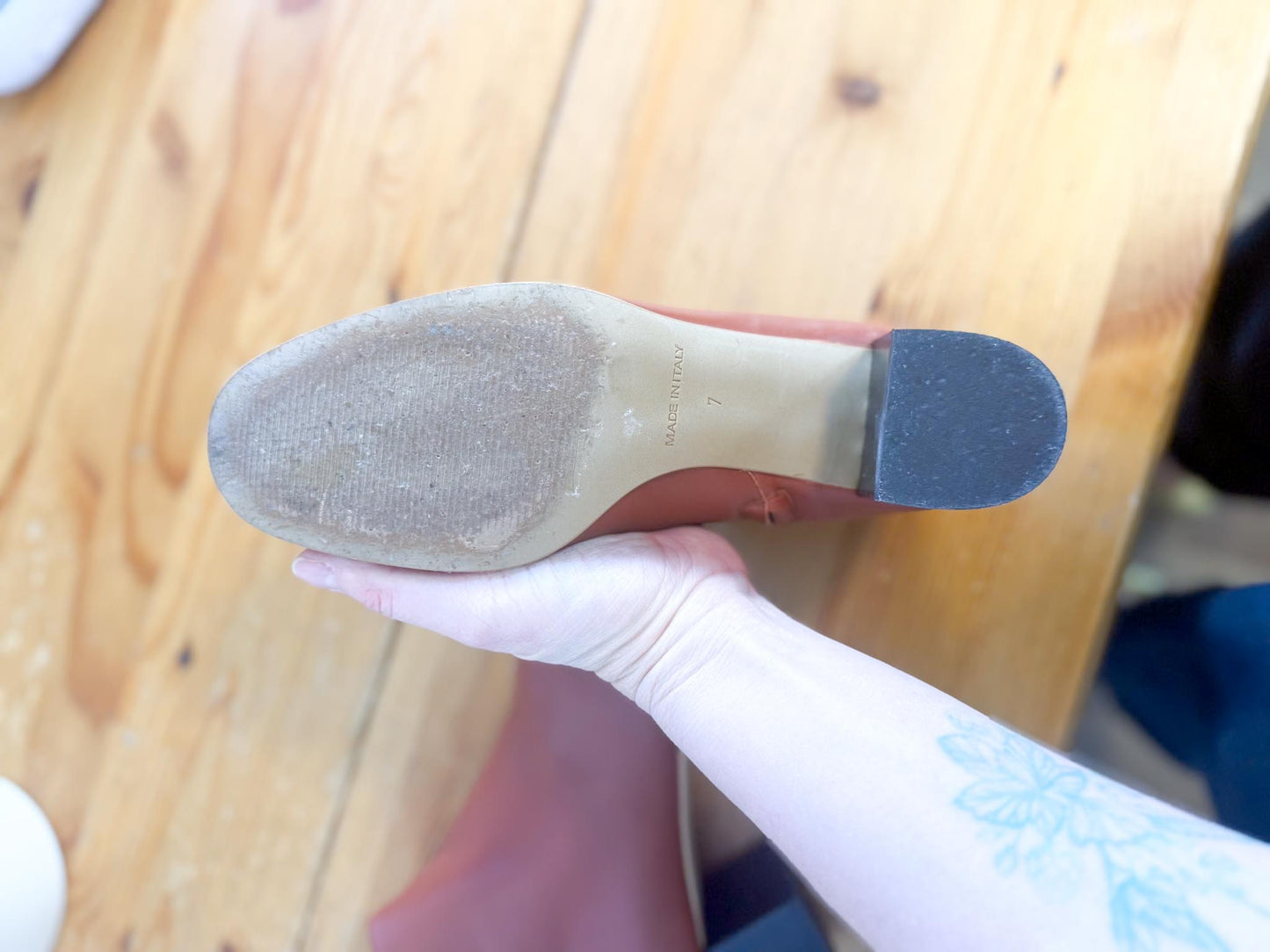 Everlane "The Day Boot in Brick Red" (Size 7)