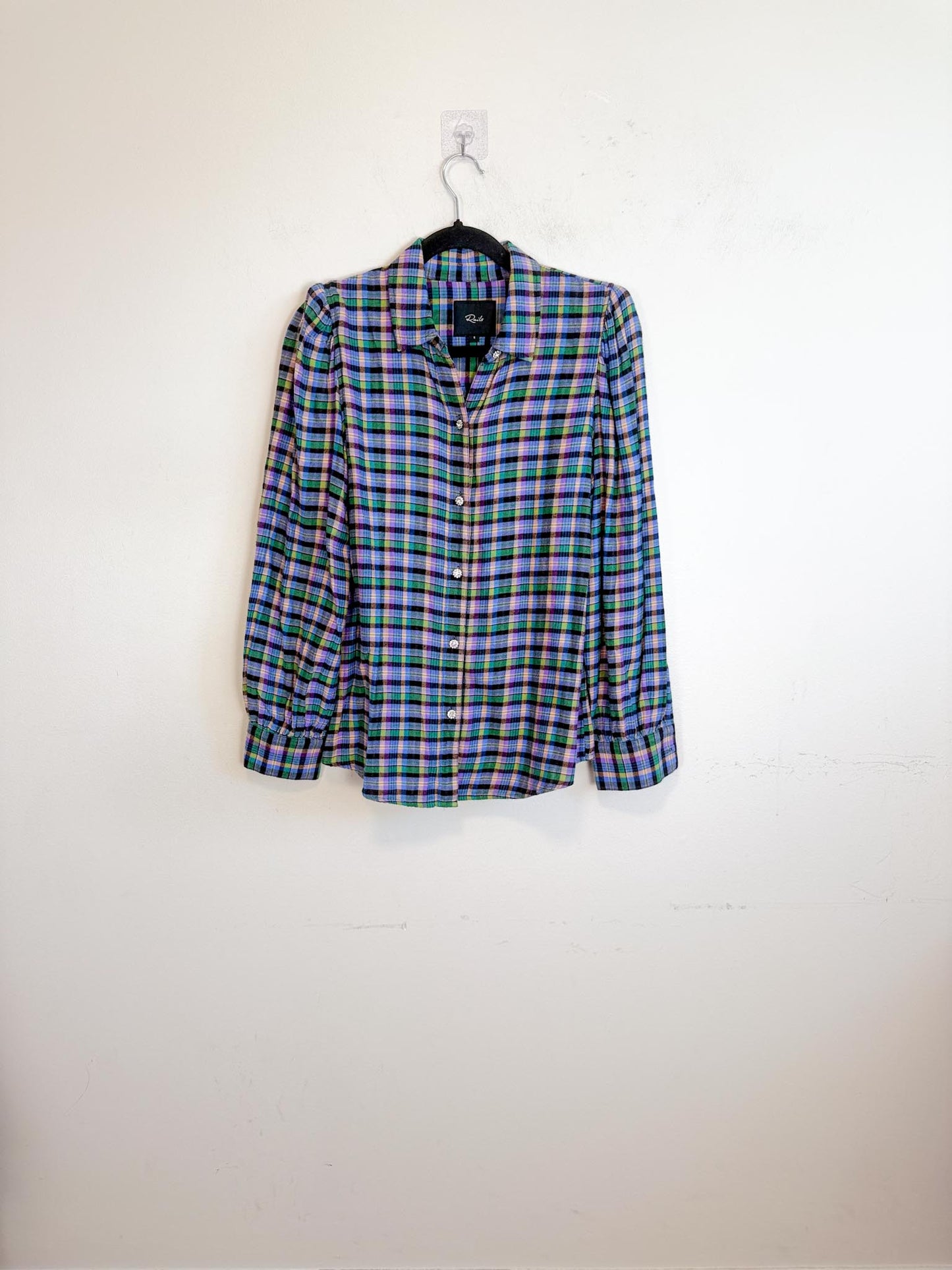 Rails "Angelica Plaid Flannel Shirt" (Size S)