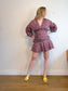Scanlan Theodore Ruched Mini Dress in Floral (Size S)