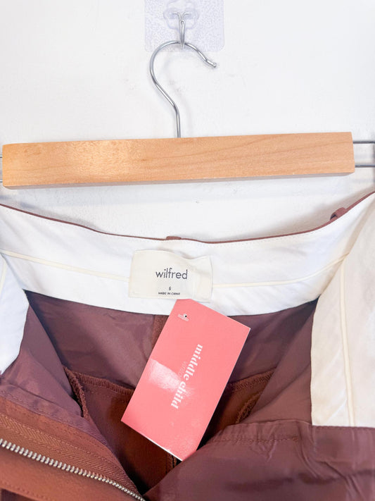 Wilfred High Rise Trousers in Brown (Size 6)