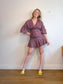 Scanlan Theodore Ruched Mini Dress in Floral (Size S)