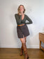 Babaton "Contour V-neck Longsleeve in Dark Green" (Size M))