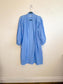 Diana Coatsworth Design Eyelet Duster Jacket in Blue (Size M)