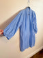 Diana Coatsworth Design Eyelet Duster Jacket in Blue (Size M)