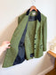 Vintage Green Tweed Skirt Suit (Size L)