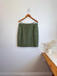 Vintage Green Tweed Skirt Suit (Size L)