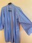 Diana Coatsworth Design Eyelet Duster Jacket in Blue (Size M)