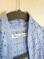 Diana Coatsworth Design Eyelet Duster Jacket in Blue (Size M)