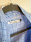 Diana Coatsworth Design Eyelet Duster Jacket in Blue (Size M)