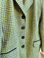 Vintage Green Tweed Skirt Suit (Size L)