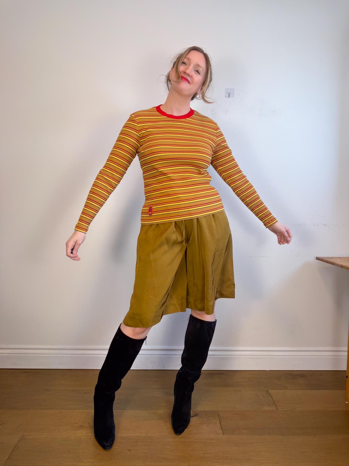 Adidas x Wales Bonner *RARE*Ribbed Striped Long Sleeve T-Shirt (Size S/M)