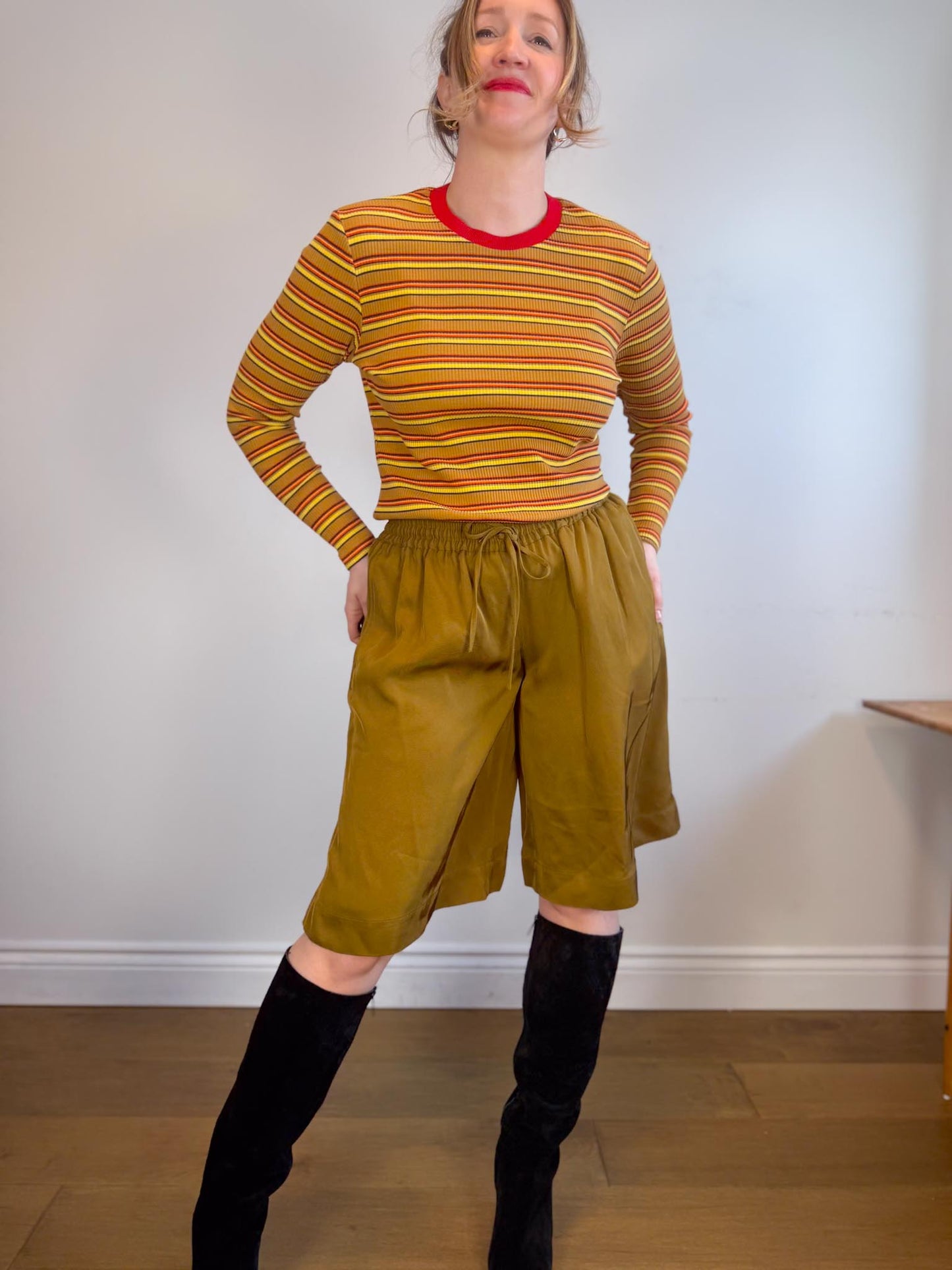 Adidas x Wales Bonner *RARE*Ribbed Striped Long Sleeve T-Shirt (Size S/M)