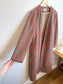 J.Jill Long Quilt Wool Jacket in Dusty Rose/Green (Size M/L)