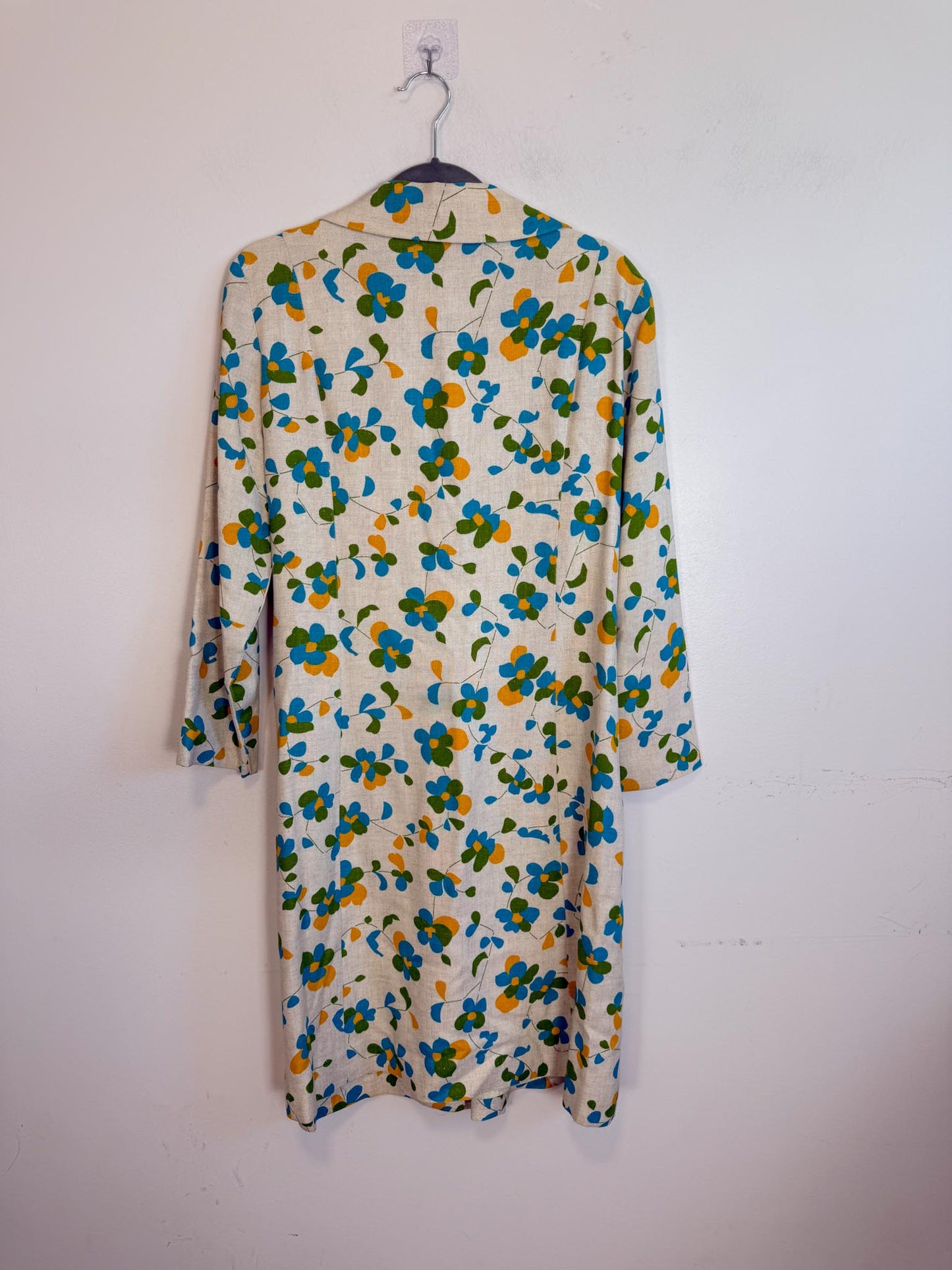 Vintage Floral Wrap Dress / Jacket (Size M/L)