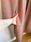 J.Jill Long Quilt Wool Jacket in Dusty Rose/Green (Size M/L)
