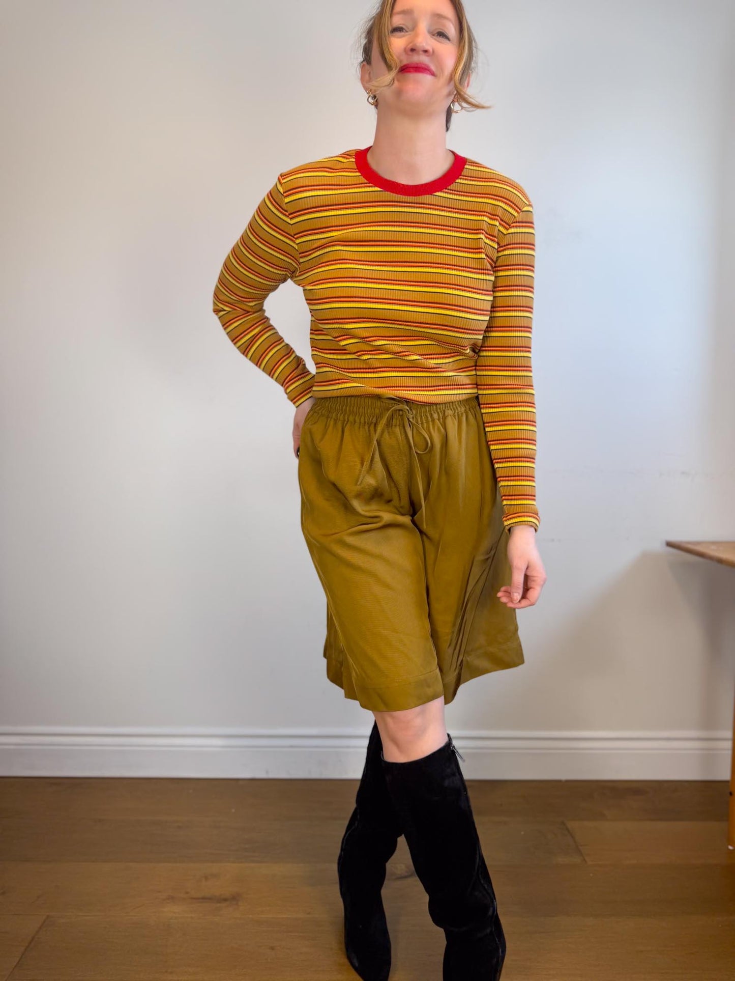 Adidas x Wales Bonner *RARE*Ribbed Striped Long Sleeve T-Shirt (Size S/M)