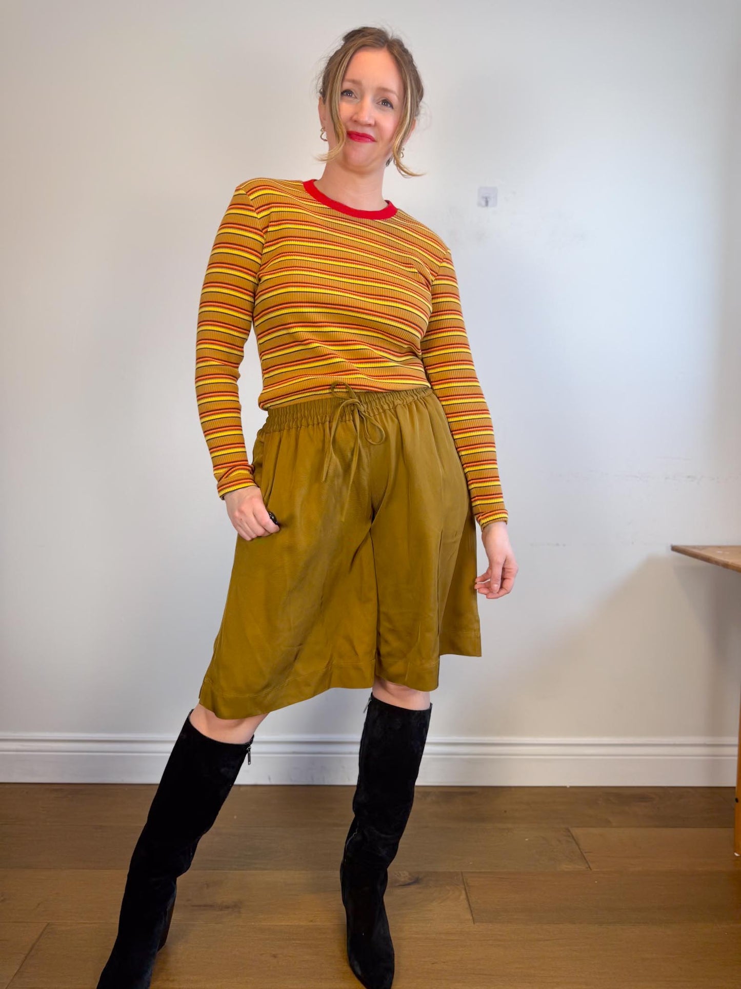 Adidas x Wales Bonner *RARE*Ribbed Striped Long Sleeve T-Shirt (Size S/M)